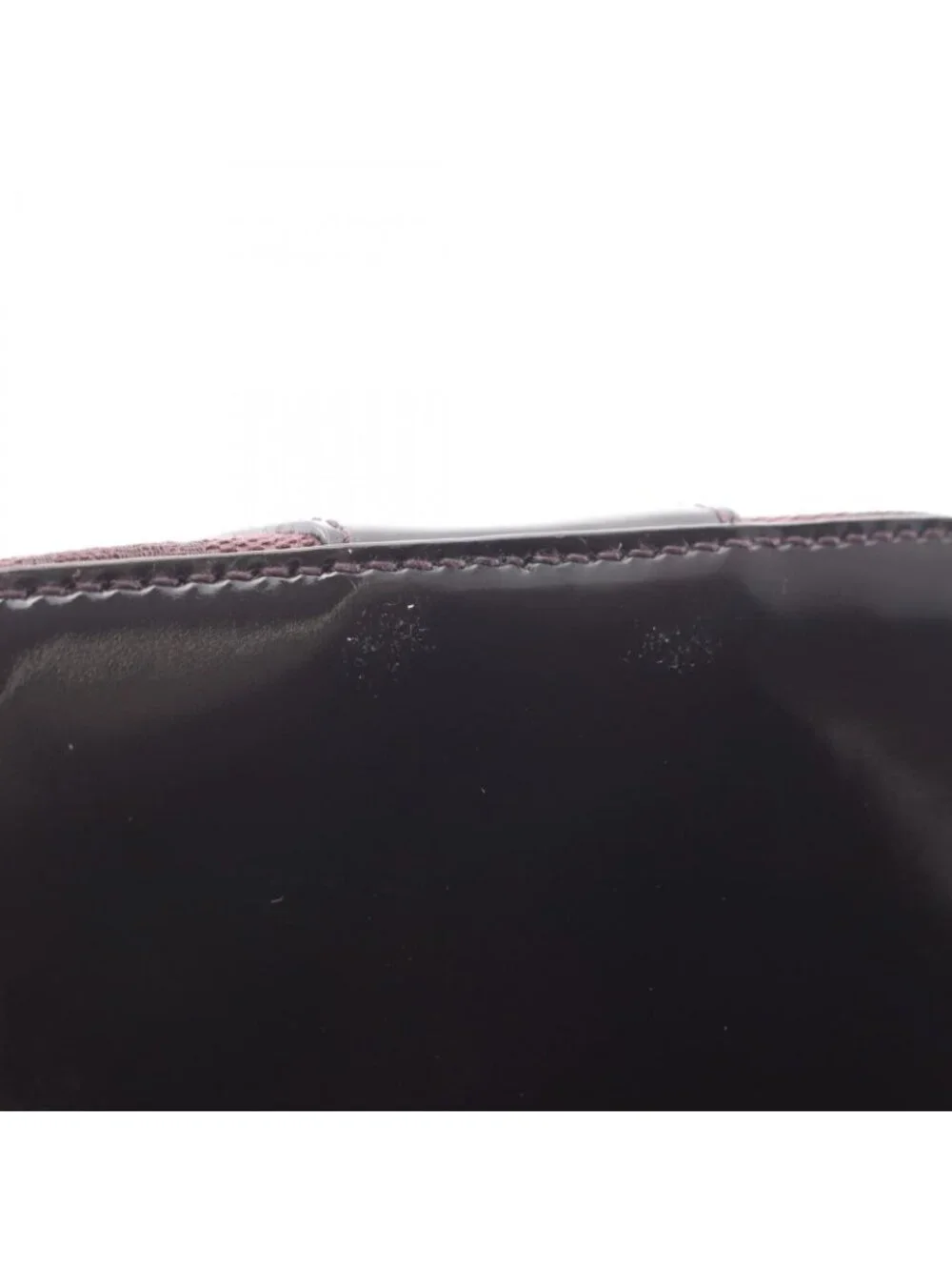 Gucci Handbag GG Canvas Patent Vanity Bag